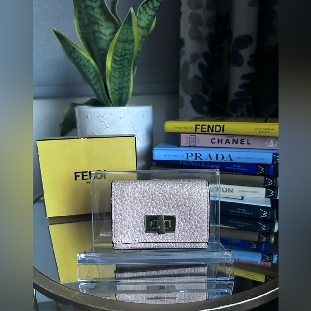 Fendi Pink Textured Wallet